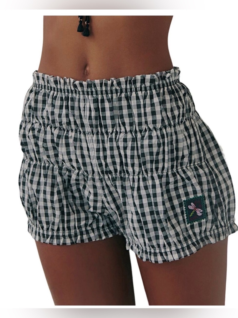 Free People favorite find bloomers - black and white checkered